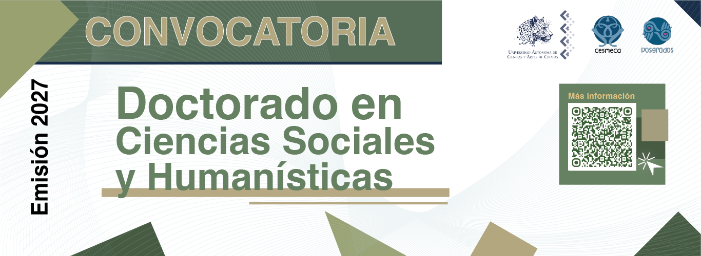 Convocatoria Doctorado en Ciencias Sociales y Humanísticas